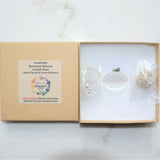 CHARGED Moroccan Selenite Crystal Heart Perfect Pendant 20" Silver Chain