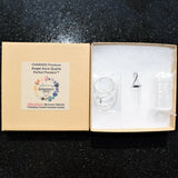 Faceted Rainbow Angel Aura Quartz Crystal Perfect Pendant 20" Silver Chain