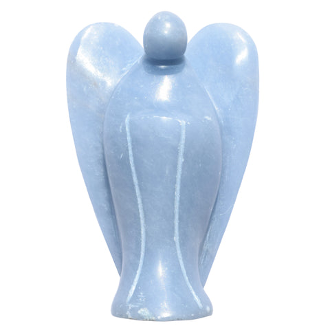 CHARGED Angelite Crystal Hand-Carved Angel Peaceful Energy! by ZENERGY GEMS