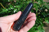 xCHARGED Dark Nephrite Inca Jade 3.5" Wand Reflexology Massage Healing 390cts