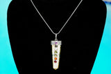xCHARGED 7 Chakra Labradorite Crystal Perfect Pendant™ + 20" 925 Chain