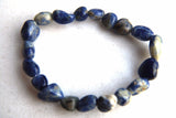 xCHARGED Sodalite Crystal Bracelet Tumble Polished Stretchy ENERGY REIKI WOW!!!