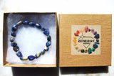 xCHARGED Sodalite Crystal Bracelet Tumble Polished Stretchy ENERGY REIKI WOW!!!