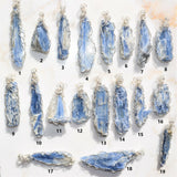 CHARGED REIKI Wrapped Brazilian Blue Kyanite Perfect Pendant + 20" Chain d