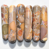CHARGED Pudding Stone (Rhyolite) 4.0" Massage Wand Crystal Healing REIKI 110g