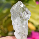 CHARGED Satyaloka Azez Quartz Perfect Pendant + 20" Silver Chain SYN 12