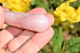 Charged 4.5" Rose Quartz Massage Wand Crystal Healing Energy REIKI ~72g