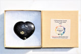 [1] Starburst Flash Nuummite Crystal Puffy Heart / Palm Stone ZENERGY GEMS