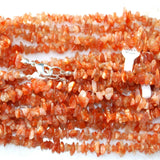 CHARGED Premium Sunstone Crystal Chip 18" Necklace Healing Energy REIKI WOW!!!
