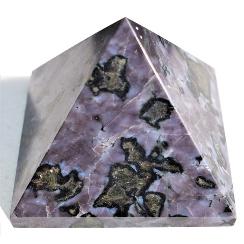 [1] Charged 2" (50mm) Himalayan Mystic Indigo Gabbro Pyramid Crystal Energy ~95g