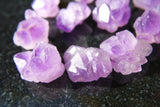 5 CUTE Tibetan Elestial Amethyst Crystal Clusters Reiki [USA] 250cts WOW!!!
