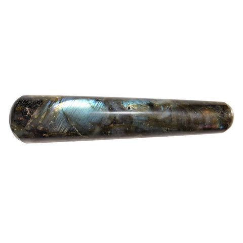 Charged 4.5" XL Himalayan Labradorite Massage Wand Crystal Healing Energy REIKI