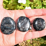 [1] Fireworks Flash Astrophyllite Crystal Pocket Palm Stone ZENERGY GEMS ~30g