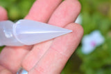6" Spiral Faceted Selenite Crystal Massage Wand POWERFUL ENERGY by ZENERGY GEMS