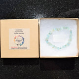 Premium CHARGED Aquamarine Crystal Chip Stretchy Bracelet REIKI Energy!