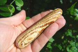 Aragonite Round 3.8" Wand Reflexology Massage Crystal Healing Chakra ~100g