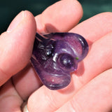 CHARGED 2" Himalayan Amethyst Crystal Hand-Carved Angel Peaceful Energy!