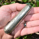 CHARGED Pyrite Crystal Round 4.0" Healing Massage Wand Reflexology 800cts [RARE]
