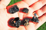 5 CHARGED Natural Rough Black Tourmaline Crystals Metaphysical Healing 250cts
