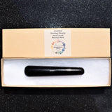 Charged 4.5" Himalayan Smokey Black Obsidian Massage Wand Crystal Healing ~92g