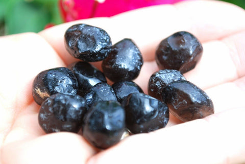 24 A+ Naturally Polished Baby APACHE TEARS CRYSTALS Arizona by ZENERGY GEMS