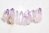 CHARGED Premium Veracruz Amethyst Crystal Perfect Pendant + 20" Silver Chain