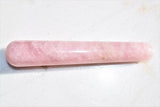 Charged 4.5" Rose Quartz Massage Wand Crystal Healing Energy REIKI ~72g