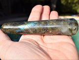 Charged 4.5" XL Himalayan Labradorite Massage Wand Crystal Healing Energy REIKI