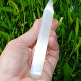 Selenite Crystal Massage Wand Point POWERFUL Pure WHITE Selenite -[2nd Quality]
