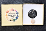 [1] Greenlandic Nuummite Crystal Pocket Palm Stone Reiki ZENERGY GEMS ~30g