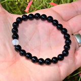 [Set] CHARGED Distance Bracelets Black Tourmaline & Rainbow Moonstone Crystals!