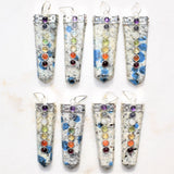 CHARGED 7 Chakra K2 Granite (Azurite) Crystal Perfect Pendant + 20" Chain