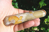 CHARGED Pudding Stone (Rhyolite) 4.0" Massage Wand Crystal Healing REIKI 110g