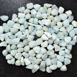 CHARGED Aquamarine Crystal Perfect Pendant 20" Silver Chain REIKI Healing