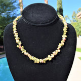 CHARGED Unakite Crystal 18" Necklace Healing Energy REIKI WOW!!!