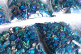 1/8" - 1/4" CHARGED 500cts [TINY] BABY PEACOCK ORE Chalcopyrite Crystals