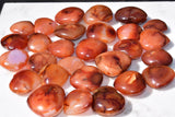 Carnelian Agate Crystal Puffy Heart / Palm Stone [Madagascar] ZENERGY GEMS
