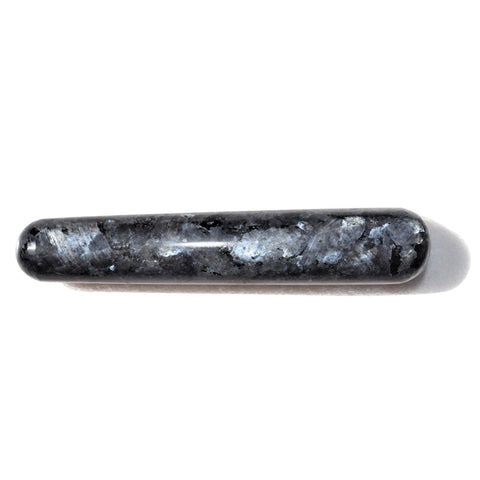 Flashy Charged 4" Larvikite Crystal Massage Wand Crystal Healing Energy ~78g