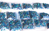 1/8" - 1/4" CHARGED 500cts [TINY] BABY PEACOCK ORE Chalcopyrite Crystals