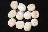 LG CHARGED 2" Cinnabrite (Mercury Free) Crystal Hand-Carved Palm / Worry Stone