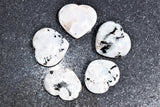 [1] Himalayan Rainbow Moonstone Crystal Puffy Heart / Palm Stone Healing Reiki