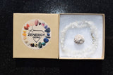 CHARGED Premium Rainbow Moonstone Crystal Chip 18" Necklace Healing REIKI WOW!