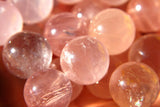 xPerfect Pendant™ Rose Quartz Crystal Sphere Pendant + 26" Silver Chain