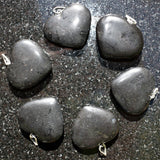CHARGED Himalayan Black Tourmaline Crystal HEART Perfect Pendant + 20" Chain
