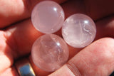xPerfect Pendant™ Rose Quartz Crystal Sphere Pendant + 26" Silver Chain