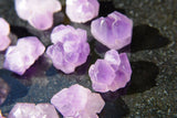 5 CUTE Tibetan Elestial Amethyst Crystal Clusters Reiki [USA] 250cts WOW!!!