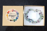 CHARGED Rainbow Fluorite Crystal Chip Necklace + 18" Healing Energy REIKI WOW!!!