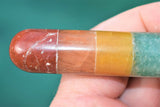 Charged 4.5" 7 Chakra Crystals Massage Wand Crystal Healing Energy REIKI ~70g