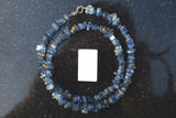 CHARGED Blue Kyanite Crystal Chip 18" Necklace Polished ENERGY REIKI
