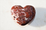 [1] MD Red Brecciated Jasper Crystal Puffy Heart Palm Stone Reiki ZENERGY GEMS